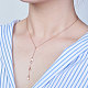 SHEGRACE 925 Sterling Silver Y-Shape Pendant Necklaces JN670A-3
