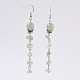Natural Gemstone Dangle Earrings EJEW-JE02683-2