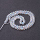 Chapelets de perles en rondelles facettées en verre GR6MMY-28-3