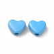 Heart Spray Painted Alloy Beads FIND-G053-01C-2