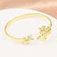 Браслеты-манжеты из латуни с морскими организмами для женщин BJEW-D368-03L-G-2
