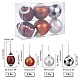 CHGCRAFT 6Pcs Football & Basketball & Baseball & Rugby Plastic Christmas Ball Pendants DIY-CA0003-20-2