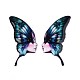 Крылья бабочки из эпоксидной смолы с кабошонами в виде женского лица RESI-N045-05B-1