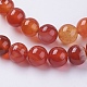 Natural Striped Agate/Banded Agate Beads Strands X-G-G591-8mm-03-3