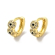 Серьги-кольца из латуни с микропаве из кубического циркония EJEW-C088-26G-02-1