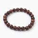 Natural Dyed Sandalwood Beads Stretch Bracelets BJEW-JB03843-03-1
