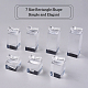 FINGERINSPIRE 14pcs/Set Clear Acrylic Jewelry Display Stand for Ring RDIS-FG0001-02-5
