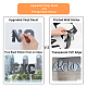 Nail Salon Pattern PVC Self Adhesive Wall Stickers DIY-WH0377-217-5