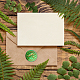 Mayjoydiy イチョウワックスシーリングスタンプ シーリングワックススタンプ 植物の葉切手 ワックスシーリングスタンプ 30mm 取り外し可能な真鍮ヘッド木製ハンドル カード封筒に最適  招待状  ワインパッケージ  ギフト包装 AJEW-WH0184-1061-7