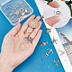 Sunnyclue DIY Ocean Theme Anhänger Weinglas Charm Tags Making Kit DIY-SC0018-48-3