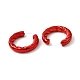 Boucles d'oreilles en acrylique à anneau torsadé EJEW-P251-13-3