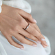 Кольца из стерлингового серебра S925 с прозрачными кубическими цирконами для женщин JY0116-8-2