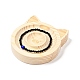 Plateau de support d'affichage de bague de doigt de bracelet de bracelet de bois de pin BDIS-D002-03B-02-5