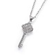 304 Stainless Steel Pendant Necklaces NJEW-L150-16P-1