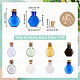 PH Pandahall 8 Stück farbige Mini-Glasflaschen AJEW-PH0018-02-2