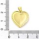 Real 18K Gold Plated Brass Clear Cubic Zirconia Pendants KK-A198-15G-3
