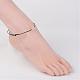 Adjustable Leather Cord Anklets AJEW-AN00168-5