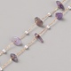Цепочки из натурального аметиста и АБС-пластика CHC-TAC0010-04-1