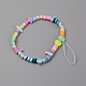 Polymer Clay Heishi Beaded Mobile Straps HJEW-WH0011-41-1