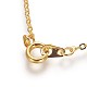 Brass Cable Chain Necklaces SW028-01G-NF-2
