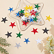 GORGECRAFT Pack of 42 Iron On Embroidered Star Patches Sew On Appliques Fabric Stars Stickers Gold Stars Stickers for Fabric Hats Clothes Shoes Shirts Jackets DIY-GF0006-41-4