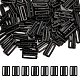 Chgcraft プラスチックビキニクリップ 80 セット  ブラの留め具交換パーツ  ランジェリースナップ閉鎖  ブラック  24x18.5x5mm  穴：19x2mm FIND-CA0008-24-1