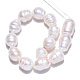 Hebras de perlas de agua dulce cultivadas naturales PEAR-N012-11B-2
