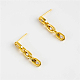 Eco-Friendly Brass Stud Earrings EJEW-AA00099-14G-4