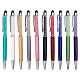 GORGECRAFT 10 Colors 10PCS Crystal Ballpoint Pen Bling Glitter Diamond Stylus Pen Black Ink Line Smooth Writing Pens Rhinestones for Touch Screens School Office Gifts Christmas Birthday AJEW-GF0006-80-1