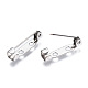 201 Stainless Steel Brooch Pin Back Safety Catch Bar Pins STAS-S117-021B-3