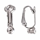 304 Stainless Steel Clip-on Earring Converters Findings STAS-O110-20P-2