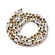 Handgefertigte Murano bösen Blick runde Perle Stränge LAMP-L055-4mm-20-3