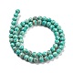 Brins de perles de jaspe impérial synthétiques G-E568-01A-02-2