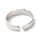 201 Stainless Steel Open Cuff Ring RJEW-E063-45P-3