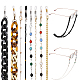 Globleland 8 pièces 8 style fer et plastique et acrylique chaînes gourmettes tour de cou pour lunettes AJEW-GL0001-66-1