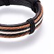 Bracelets de cordon en cuir BJEW-F347-14-2