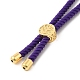 Bracelets en argent avec cordon de nylon torsadé DIY-B066-03G-03-3