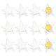 Fingerinspire 12 set di supporti da cavalletto per display per monete commemorative in acrilico trasparente a stella ODIS-FG0001-72-1