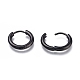 304 Stainless Steel Huggie Hoop Earrings EJEW-O087-06F-2