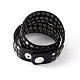 2-Loop Leather Punk Style Studded Bracelets BJEW-N271-47A-2