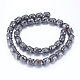 Non-magnetic Synthetic Hematite Beads Strands G-P338-04A-8x10mm-2