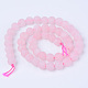 Chapelets de perles en quartz rose naturel X-G-Q462-6mm-11-2