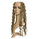 女性のための髪を編むドレッドヘア  低温耐熱繊維  長い＆縮毛  明るい茶色  18インチ（45.7cm） OHAR-G005-18B-1