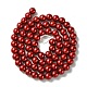 Eco-Friendly Dyed Glass Pearl Round Bead Strands HY-A002-6mm-M-3