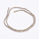 Brins de perles de verre peints transparents GLAA-F078-D01-2