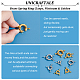 UNICRAFTALE 16 Sets 2 Colors 8.5~14.5mm Spring Clasps Brass Spring Ring Clasps with Tube bails Closed Bracelets Clasps Smooth Surface Jewelry Clasp Connector Findings for DIY Jewelry Making KK-UN0001-26-5