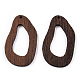 Grands pendentifs en bois de wengé naturel WOOD-T023-60-2