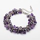 Bracelets de pierres précieuses pour femmes à la mode BJEW-JB01569-02-1