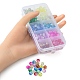 200Pcs 10 Colors Baking Painted Crackle Glass Bead Strands CCG-YW0001-17-4