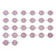 Conectores de enlaces de esmalte de aleación de 26 letras ENAM-TA0002-19A-2